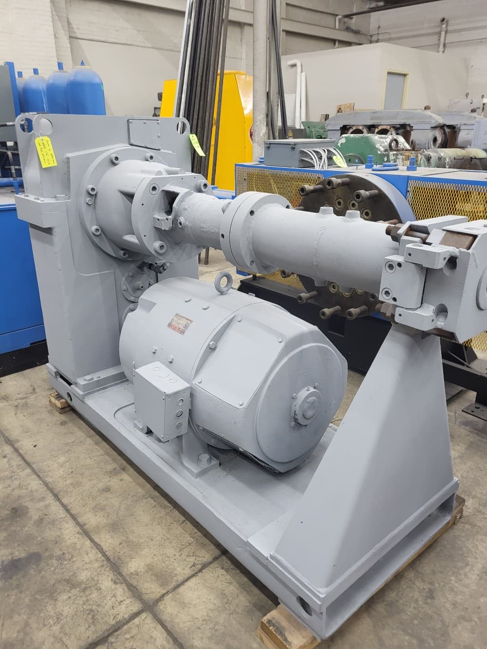 3.5" NRM Plastiscrew, Cold Feed, 12:1 L/D Rubber Extruder 75 HP DC Motor