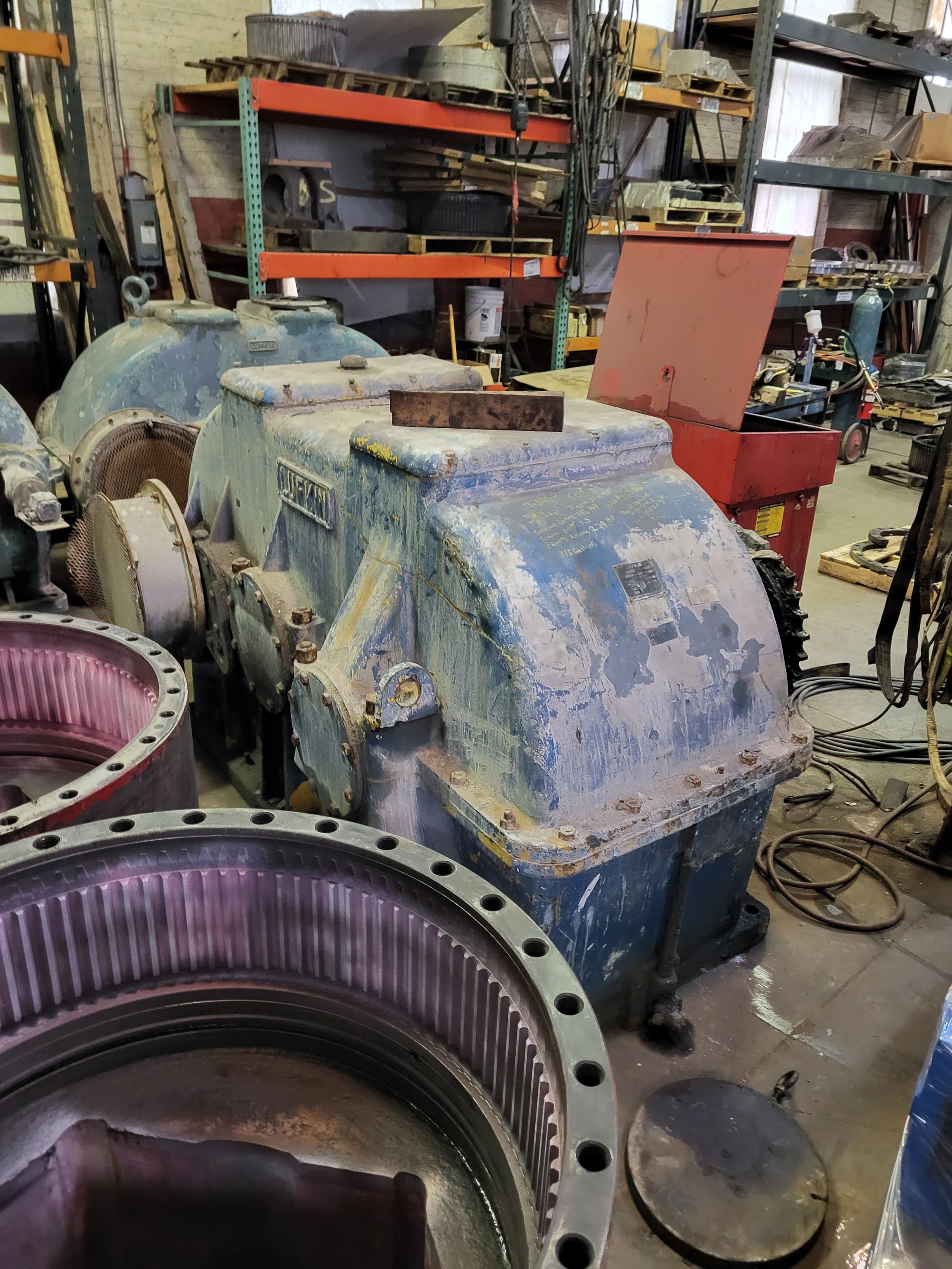 Lufkin Gear Reducer T540H 58.3 to1 Ration, 200 HP, 1.5 Service Factor, Air Brake Installed