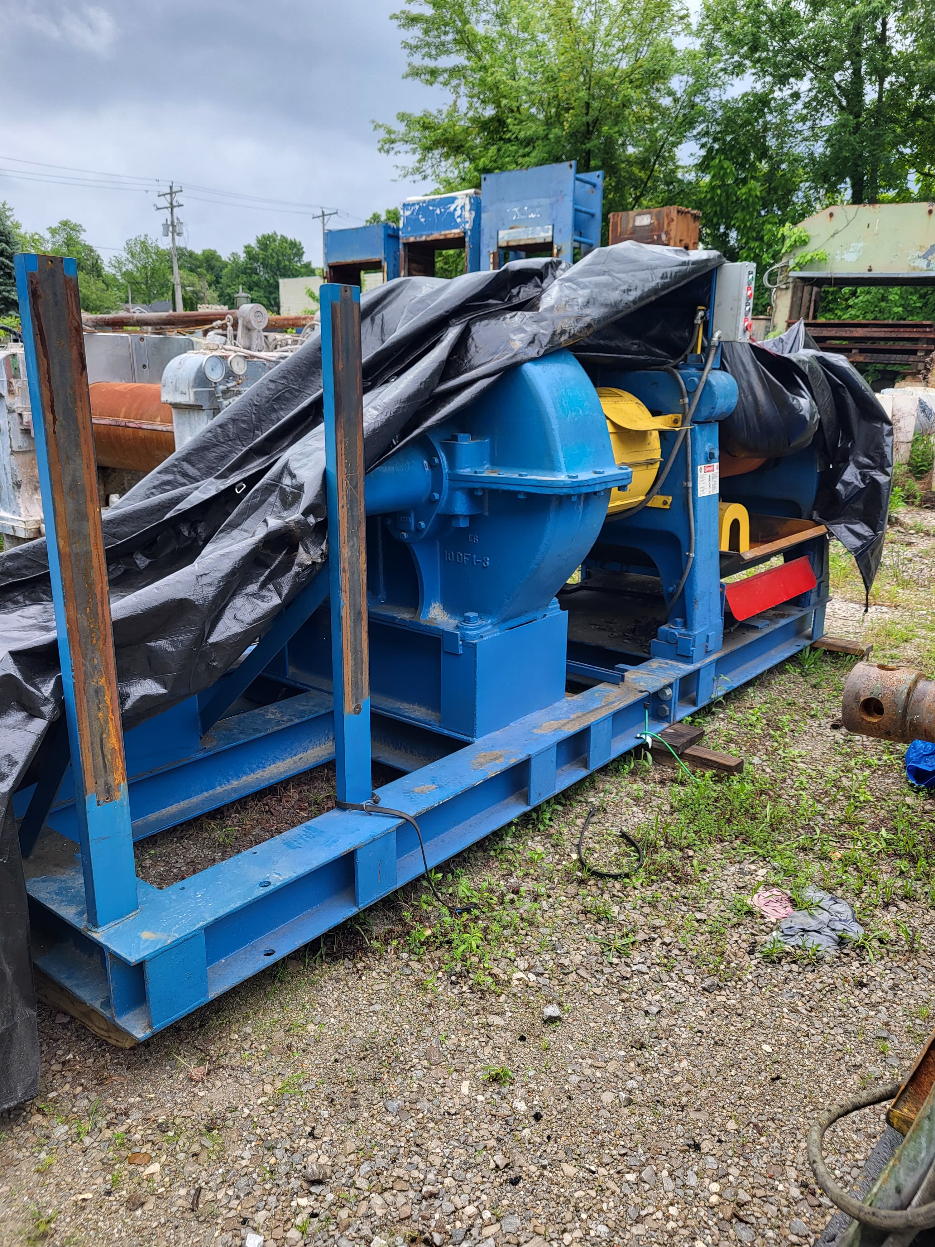 16" x 42" Farrel Rubber Mill, Unitized and Direct Connected