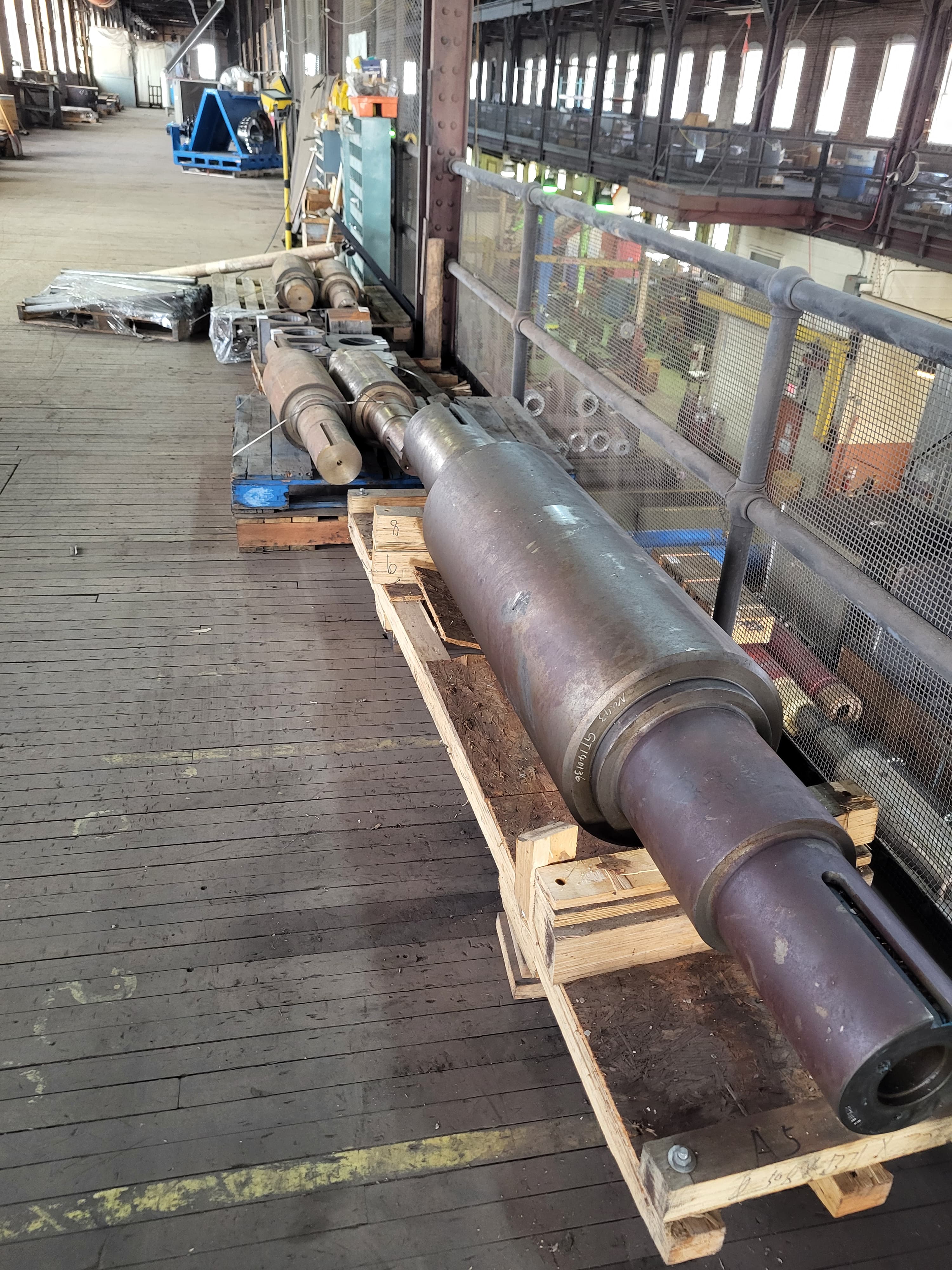 Stewart Bolling 16" x 42" Front and Rear Cored Rolls for Mill